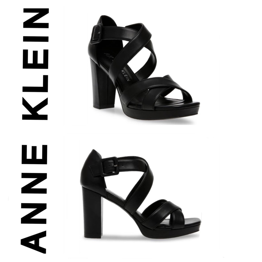 🐘 Anne Klein Blocked Heel Sandal
